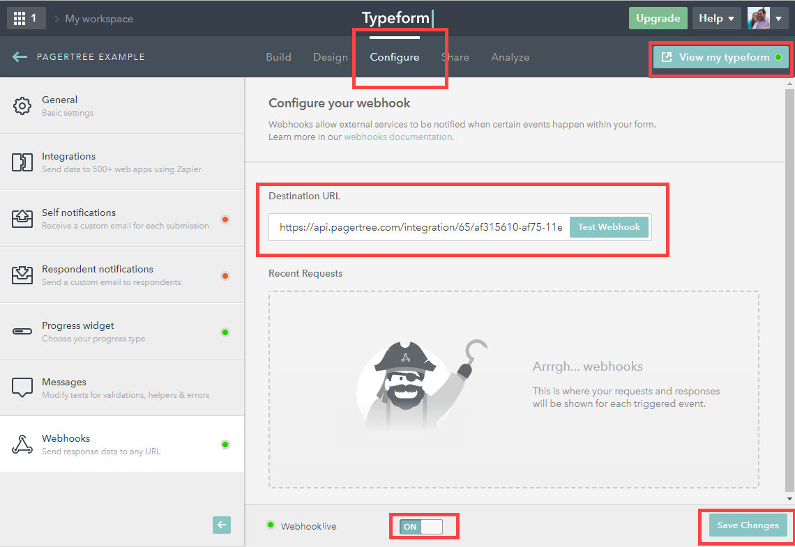 Apex Ping Configure